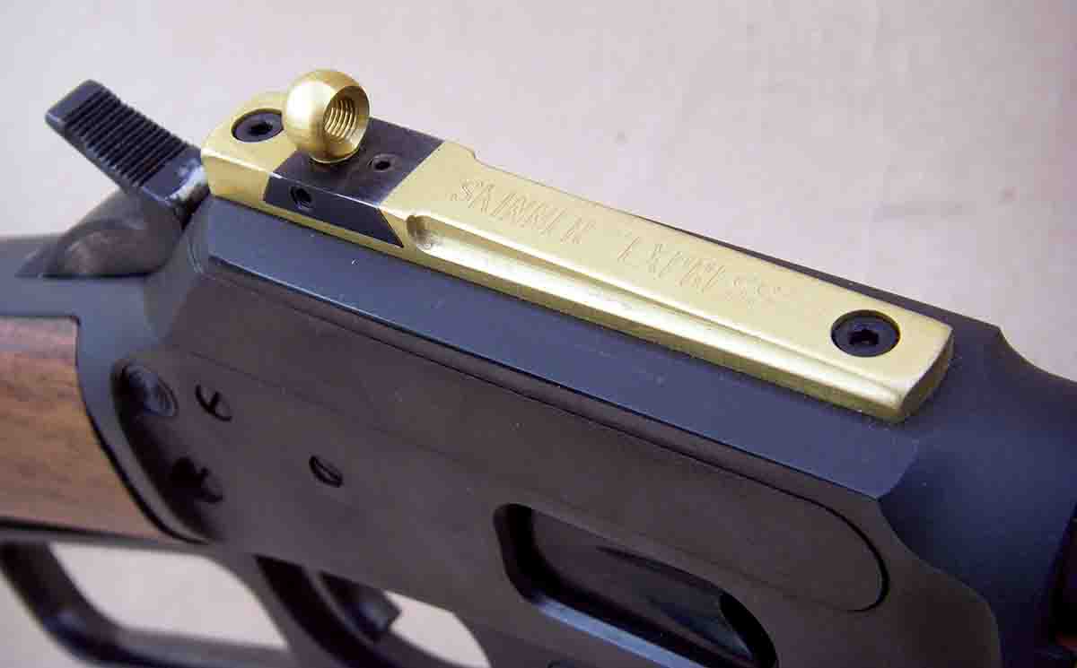 The peep express features a dovetail for windage adjustments, and the peep can be turned up or down to adjust elevation.